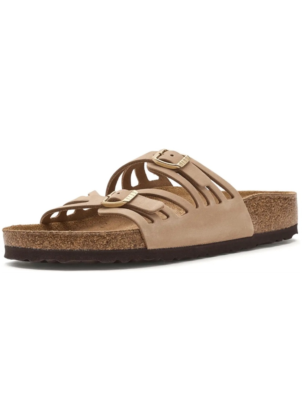 Birkenstock Granada Sand light taupe leather sandals Sz 42 US 11-11.5